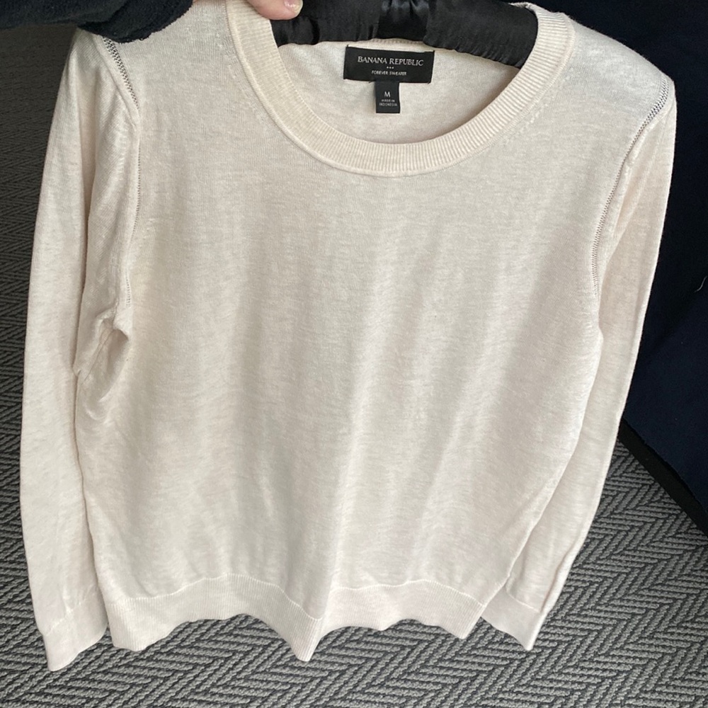 Cream long sleeve sweater